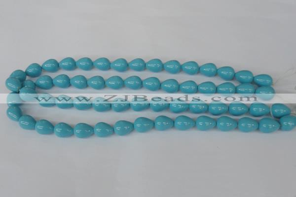 CSB105 15.5 inches 10*13mm teardrop shell pearl beads wholesale