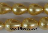 CSB113 15.5 inches 15*19mm teardrop shell pearl beads wholesale