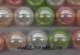 CSB1136 15.5 inches 14mm round mixed color shell pearl beads