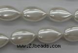 CSB1160 15.5 inches 12*18mm flat teardrop shell pearl beads