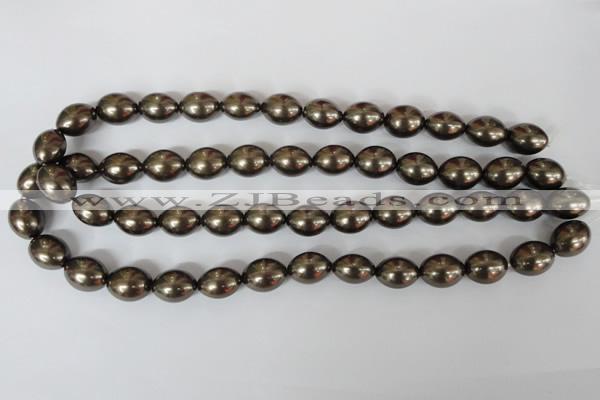 CSB123 15.5 inches 12*15mm rice shell pearl beads wholesale