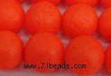 CSB1342 15.5 inches 8mm matte round shell pearl beads wholesale