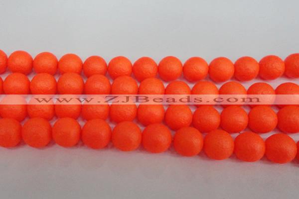 CSB1343 15.5 inches 10mm matte round shell pearl beads wholesale