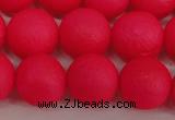 CSB1346 15.5 inches 6mm matte round shell pearl beads wholesale