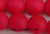 CSB1349 15.5 inches 12mm matte round shell pearl beads wholesale