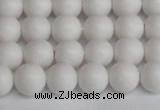 CSB1351 15.5 inches 6mm matte round shell pearl beads wholesale