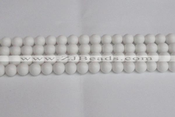 CSB1354 15.5 inches 12mm matte round shell pearl beads wholesale