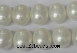 CSB136 15.5 inches 12*15mm – 13*16mm oval shell pearl beads