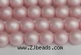 CSB1372 15.5 inches 8mm matte round shell pearl beads wholesale