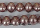 CSB139 15.5 inches 12*15mm – 13*16mm oval shell pearl beads