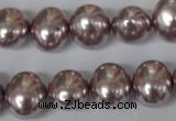 CSB140 15.5 inches 12*15mm – 13*16mm oval shell pearl beads