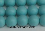 CSB1409 15.5 inches 12mm matte round shell pearl beads wholesale