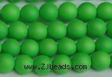 CSB1431 15.5 inches 6mm matte round shell pearl beads wholesale