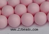 CSB1624 15.5 inches 12mm round matte shell pearl beads wholesale