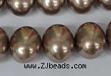 CSB166 15.5 inches 15*18mm – 16*19mm oval shell pearl beads