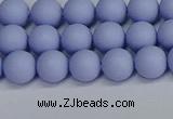 CSB1701 15.5 inches 6mm round matte shell pearl beads wholesale