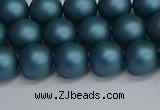 CSB1732 15.5 inches 8mm round matte shell pearl beads wholesale