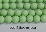 CSB1740 15.5 inches 4mm round matte shell pearl beads wholesale