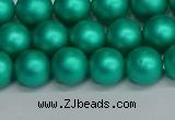 CSB1752 15.5 inches 8mm round matte shell pearl beads wholesale