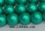 CSB1754 15.5 inches 12mm round matte shell pearl beads wholesale