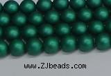 CSB1760 15.5 inches 4mm round matte shell pearl beads wholesale