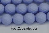 CSB1961 15.5 inches 6mm faceted round matte shell pearl beads