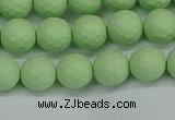 CSB1991 15.5 inches 6mm faceted round matte shell pearl beads