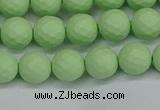 CSB1991 15.5 inches 6mm faceted round matte shell pearl beads