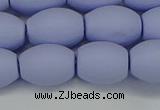 CSB2102 15.5 inches 10*14mm rice matte shell pearl beads