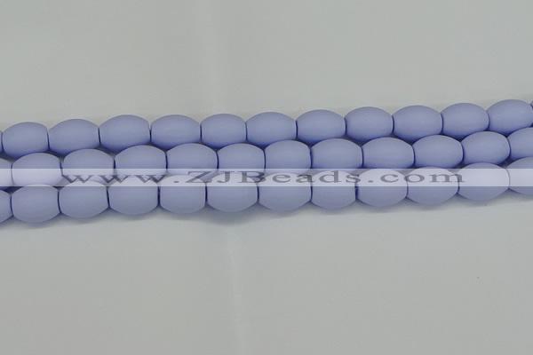 CSB2102 15.5 inches 10*14mm rice matte shell pearl beads
