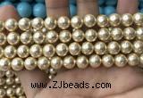 CSB2116 15.5 inches 8mm ball shell pearl beads wholesale