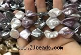 CSB2167 15.5 inches 16*16mm - 18*20mm baroque mixed shell pearl beads