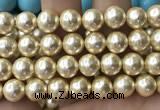 CSB2189 15.5 inches 20mm ball shell pearl beads wholesale