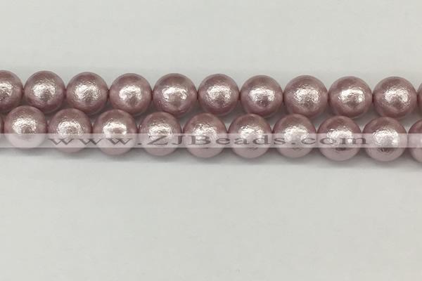 CSB2246 15.5 inches 16mm round wrinkled shell pearl beads wholesale