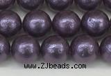 CSB2271 15.5 inches 6mm round wrinkled shell pearl beads wholesale