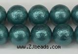 CSB2332 15.5 inches 8mm round wrinkled shell pearl beads wholesale