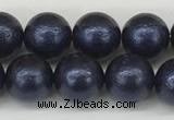 CSB2341 15.5 inches 6mm round wrinkled shell pearl beads wholesale