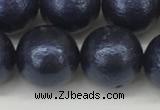 CSB2345 15.5 inches 14mm round wrinkled shell pearl beads wholesale