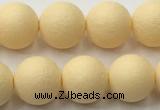 CSB2382 15.5 inches 8mm round matte wrinkled shell pearl beads