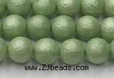 CSB2531 15.5 inches 6mm round matte wrinkled shell pearl beads