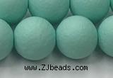 CSB2555 15.5 inches 14mm round matte wrinkled shell pearl beads