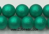 CSB2562 15.5 inches 8mm round matte wrinkled shell pearl beads