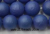 CSB2573 15.5 inches 10mm round matte wrinkled shell pearl beads