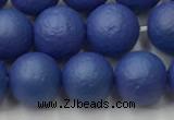 CSB2573 15.5 inches 10mm round matte wrinkled shell pearl beads