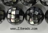 CSB4035 15.5 inches 14mm ball abalone shell beads wholesale