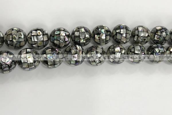 CSB4051 15.5 inches 18mm ball abalone shell beads wholesale