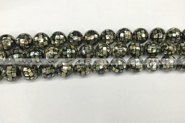 CSB4100 15.5 inches 10mm ball abalone shell beads wholesale