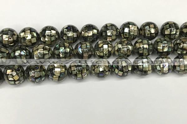 CSB4102 15.5 inches 14mm ball abalone shell beads wholesale