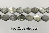 CSB4110 15.5 inches 15*20mm carved flower abalone shell beads