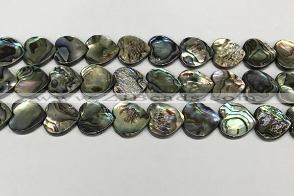 CSB4114 15.5 inches 14mm heart abalone shell beads wholesale